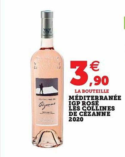méditerranée igp rosé les collines de cézanne 2020
