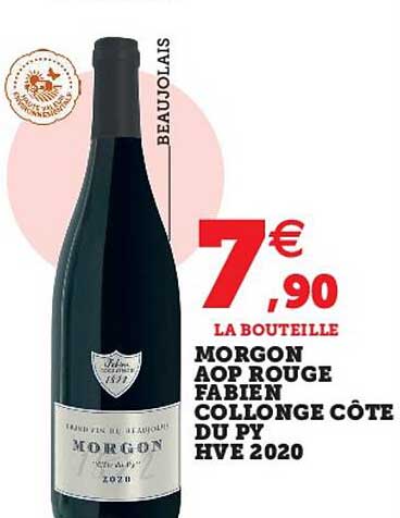 morgon aop rouge fabien collonge côte du py hve 2020