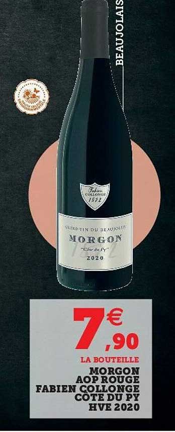 morgon aop rouge fabien collonge côte du py hve 2020