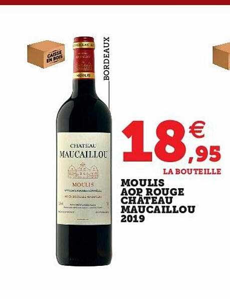 moulis aop rouge château maucaillou 2019