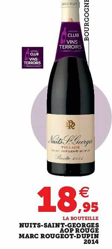 nuits-saint-georges aop rouge marc rougeot-dupin 2014