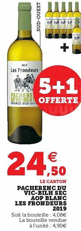 pacherenc du vic-bilh sec aop blanc les frondeurs 2019