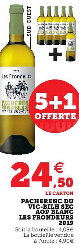 pacherenc du vic-bilh sec aop blanc les frondeurs 2019