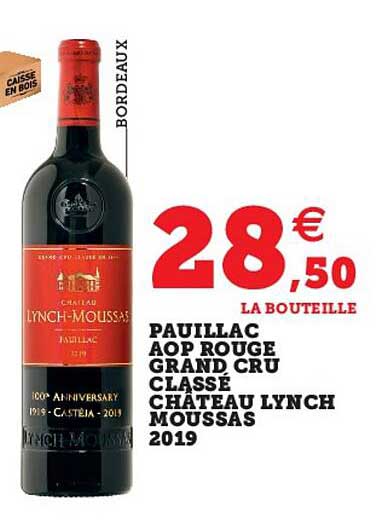 Pauillac Aop Rouge Grand Cru Classé Château Lynch Moussas 2019