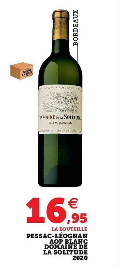 pessac-léognan aop blanc domaine de la solitude 2020