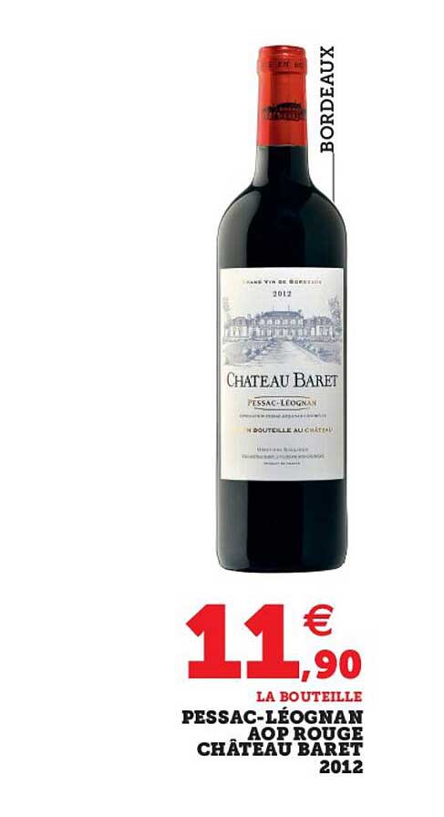 pessac-léognan aop rouge château baret