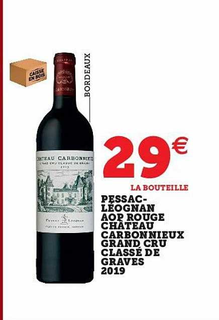 pessac-léognan aop rouge château carbonnieux grand cru classé de graves 2019