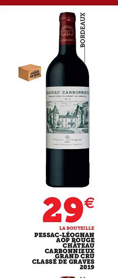 pessac-léognan aop rouge château carbonnieux grand cru classé de graves 2019