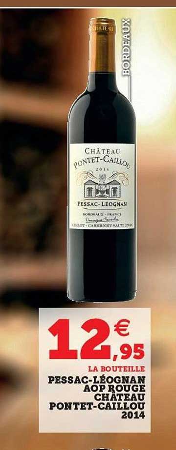 pessac-léognan aop rouge château pontet-caillou 2014