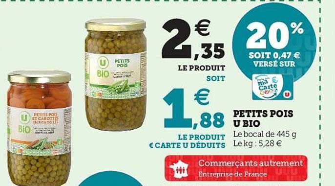 Petits Pois U Bio