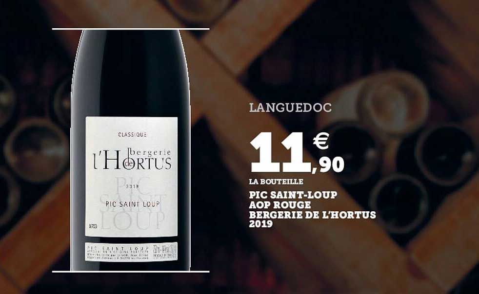 pic saint-loup aop rouge bergerie de l'hortus 2019