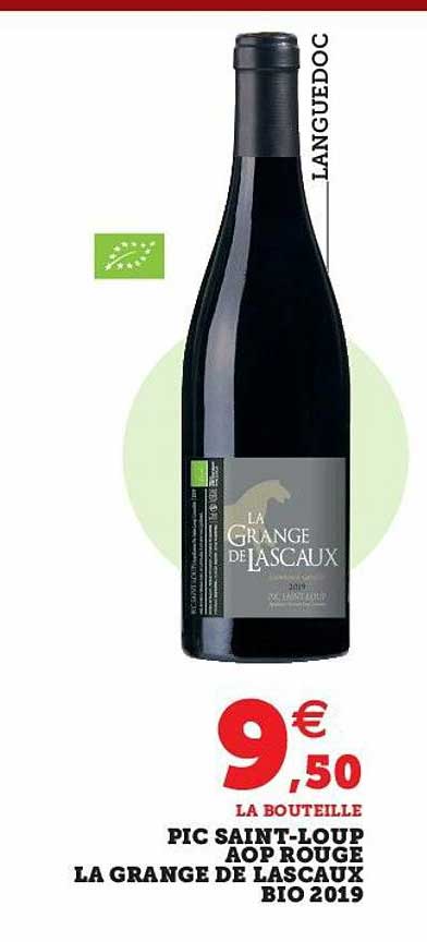 Pic Saint-loup Aop Rouge La Grange De Lascaux Bio 2019