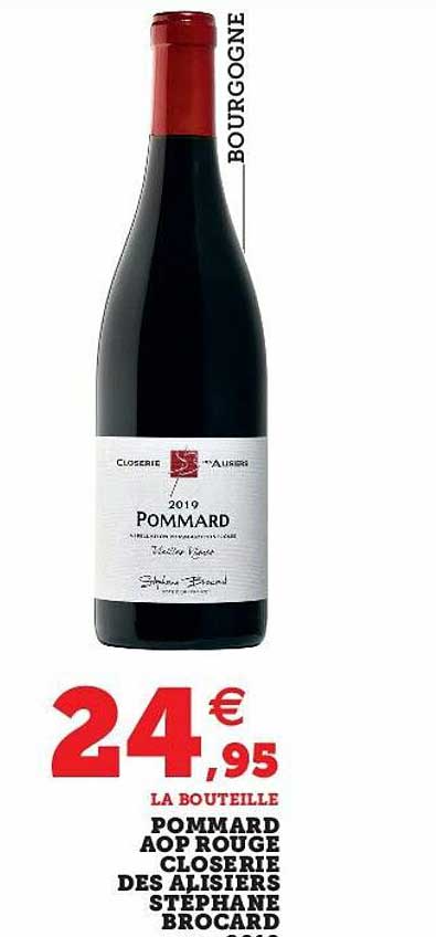 pommard aop rouge closerie des alisiers stéphane brocard