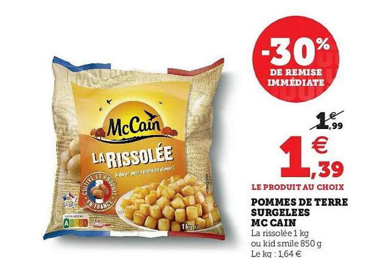 Pommes De Terre Surgelées Mc Cain