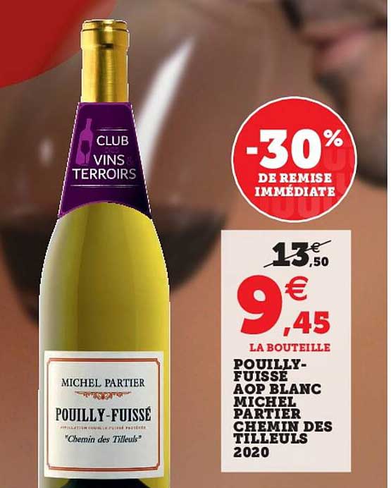 pouilly-fuissé aop blanc michel partier chemin des tilleuls 2020