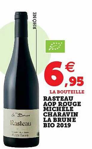 rasteau aop rouge michèle charavin la brune bio 2019