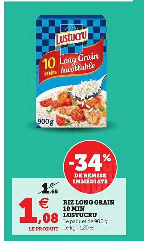 Riz Long Grain 10 Min Lustucru
