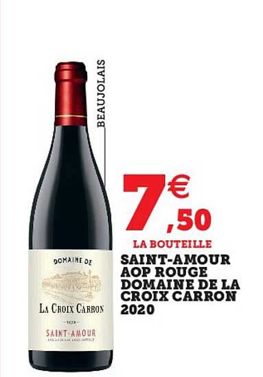 saint-amour aop rouge domaine de la croix carron 2020