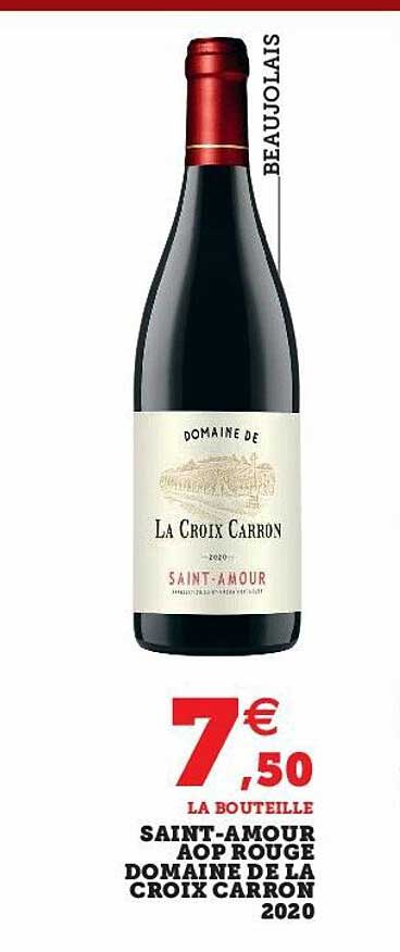 Saint-amour Aop Rouge Domaine De La Croix Carron 2020