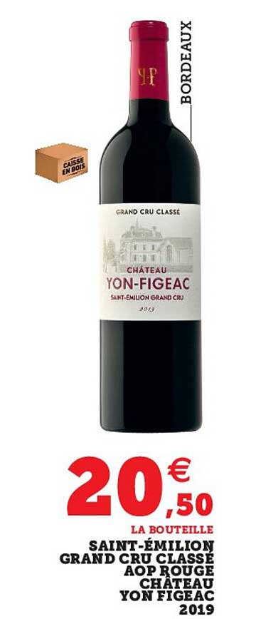 saint-émilion grand cru classe aop rouge château yon figeac 2019