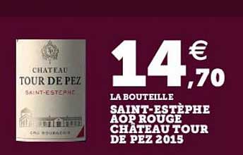 saint-estèphe aop rouge château tour de pez 2015