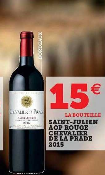 saint-julien aop rouge chevalier de la prade 2015