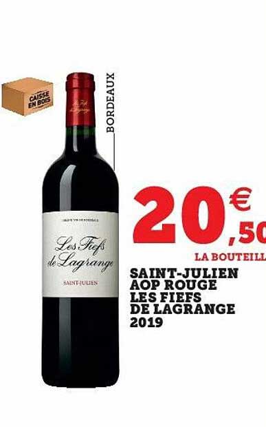 saint-julien aop rouge les fiefs de lagrange 2019