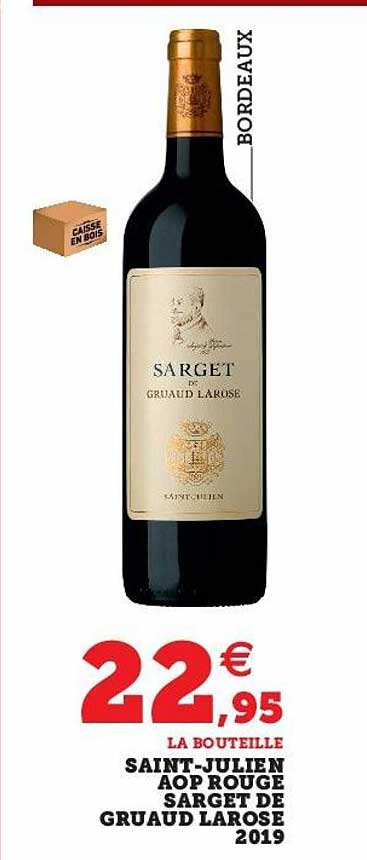 saint-juliens aop rouge sarget de gruaud larose 2019