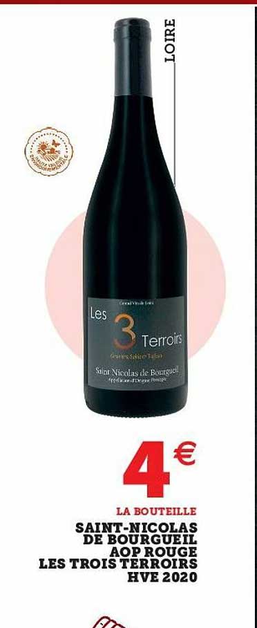 saint-nicolas de bourgueil aop rouge les trois terroirs hve 2020