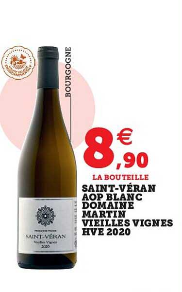 Saint-véran Aop Blanc Domaine Martin Vieilles Vignes Hve 2020