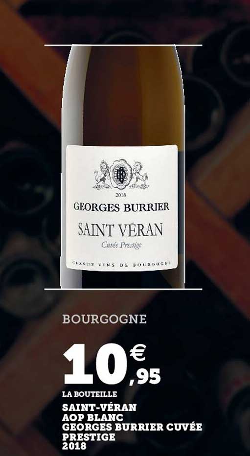 saint-véran aop blanc georges burrier cuvée prestige 2018