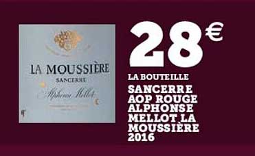 sancerre aop rouge alphonse mellot la moussière 2016