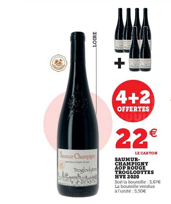 saumur-champigny aop rouge troglodytes hve 2020