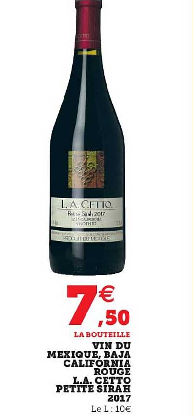 vin du mexique, baja california rouge l.a. cetto petite sirah 2017