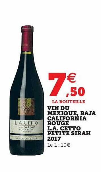 vin du mexique, baja california rouge l.a. cetto petite sirah 2017