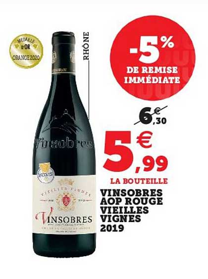 vinsobres aop rouge vieilles vignes 2019