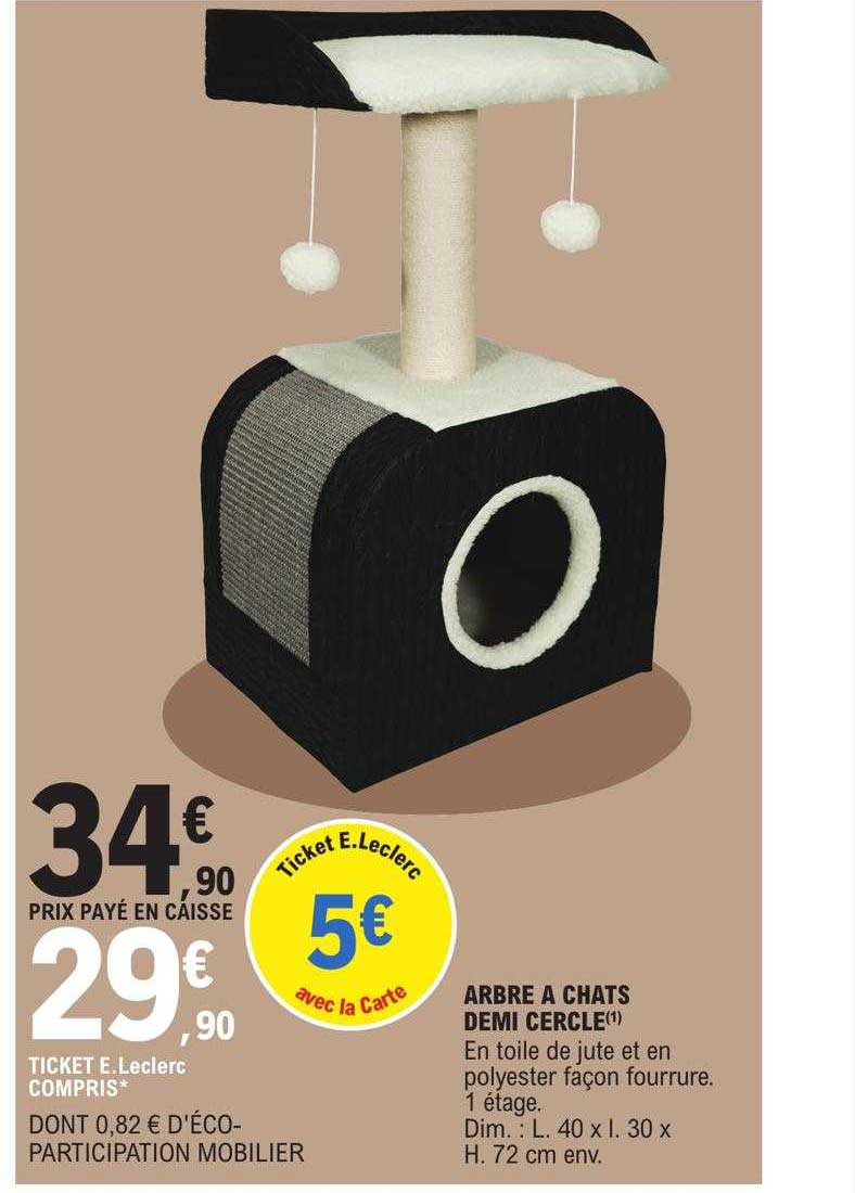 arbre à chats demi cercle