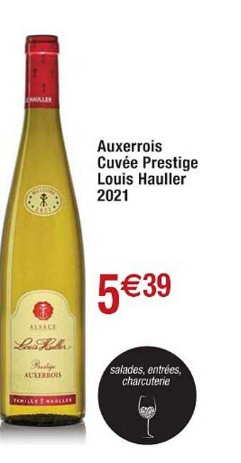 auxerrois cuvée prestige louis hauller 2021
