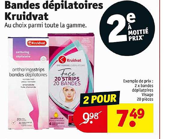 Bandes Dépilatoires Kruidvat