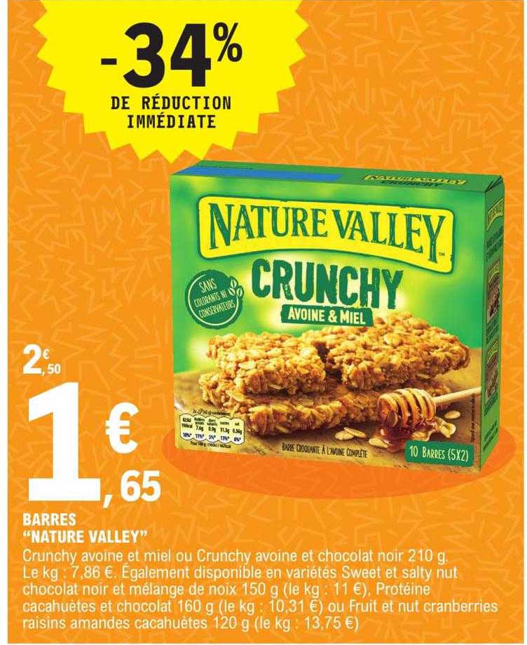 barres "nature valley"