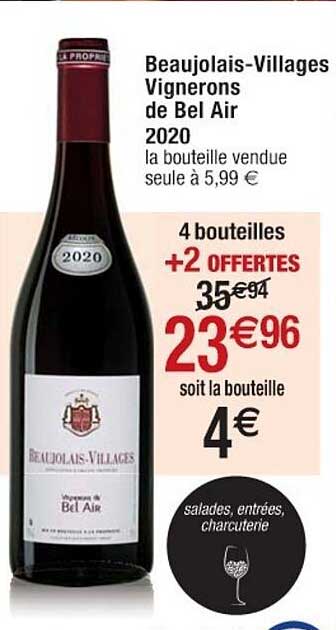 beaujolais-villages vignerons de bel air 2020