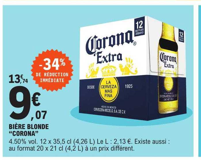 Bière Blonde "corona"