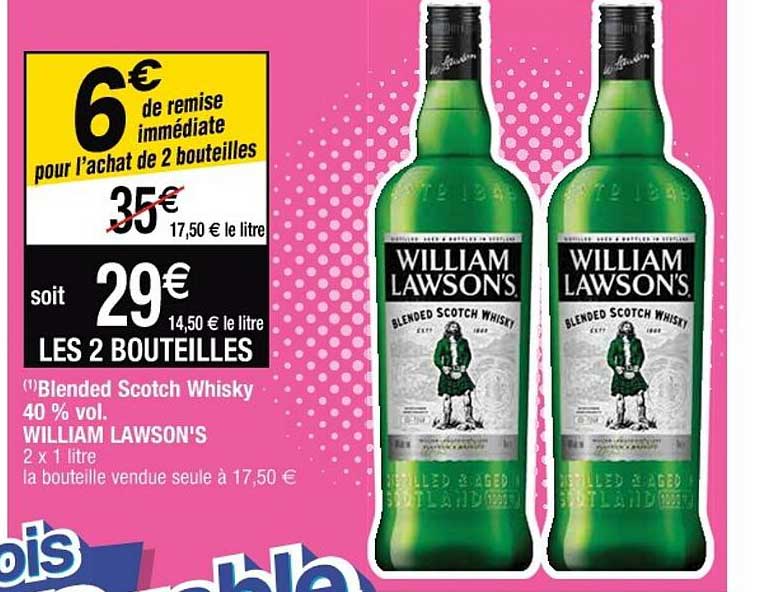 blended scotch whisky 40% vol. william lawson's