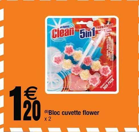 bloc cuvette flower