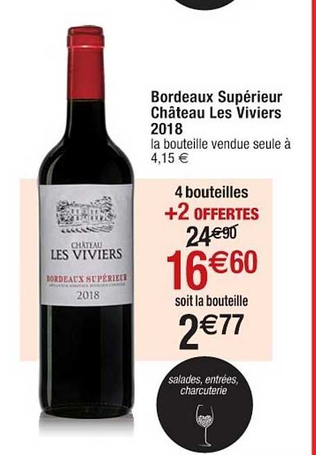 bordeaux supérieur château les viviers 2018
