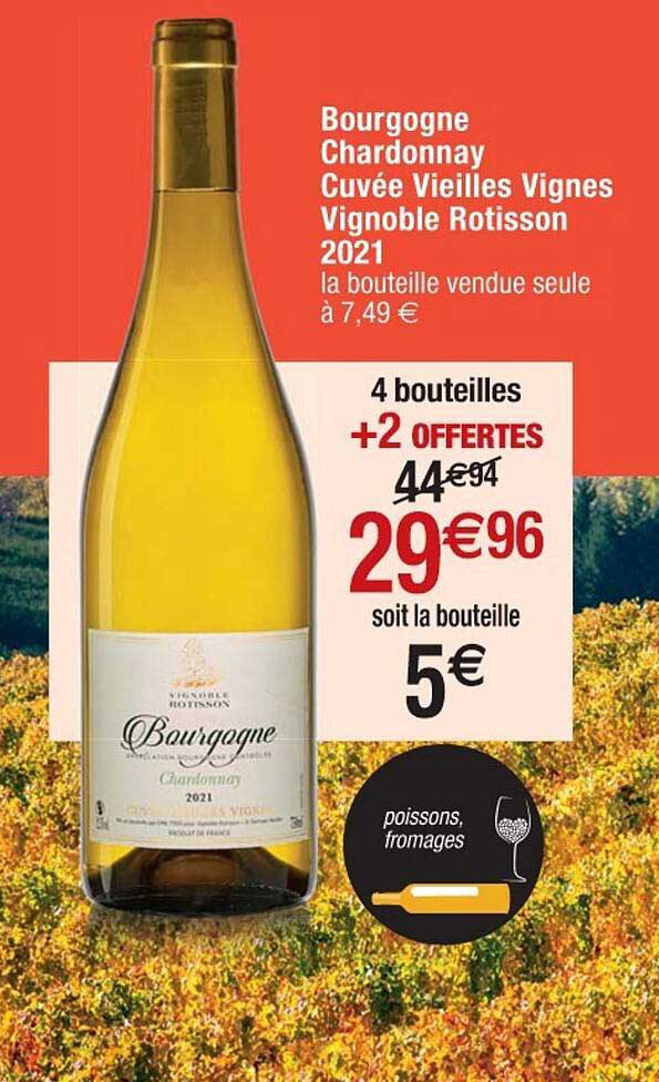 bourgogne chardonnay cuvée vieilles vignes vignoble rotisson 2021