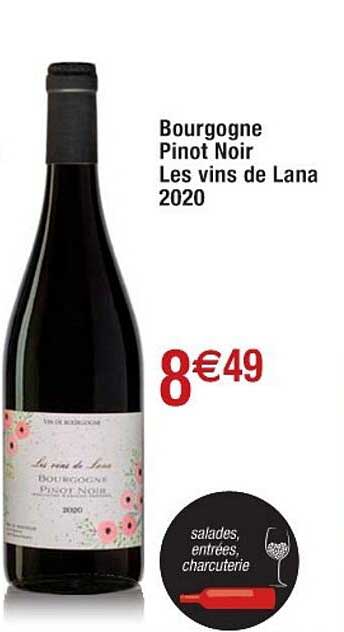bourgogne pinot noir les vins de lana 2020