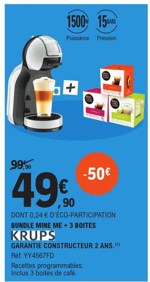 bundle mine me + 3 boîtes krups