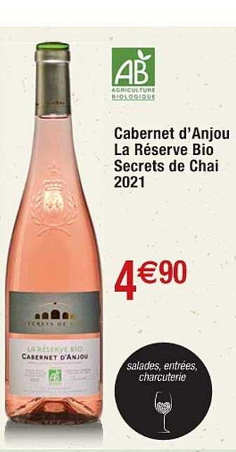 cabernet d'anjou la réserve bio secret de chai 2021