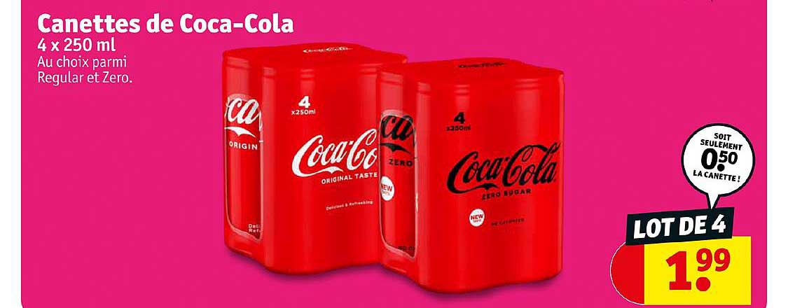 canettes de coca-cola